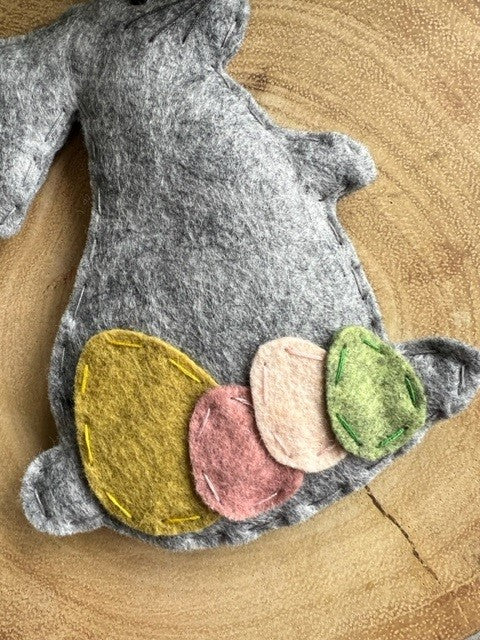 Handmade Easter Rabbit with Easter Eggs Hanging Gift