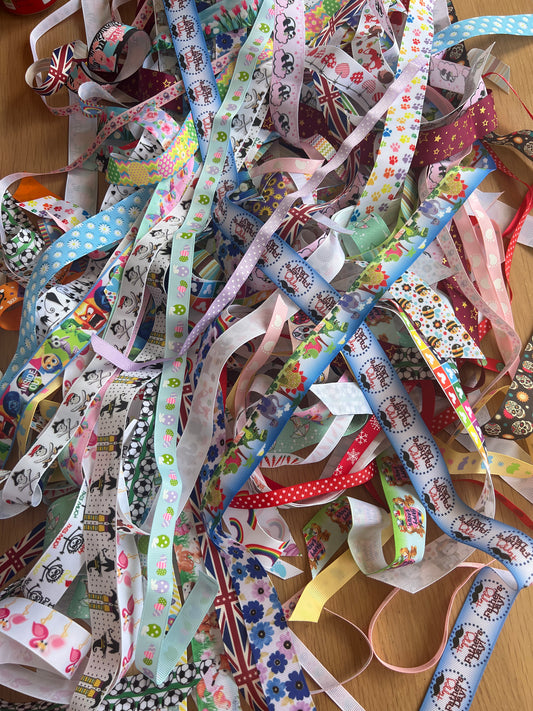 Selection of 10 Lucky Dip Ribbons - Various Styles & Lengths