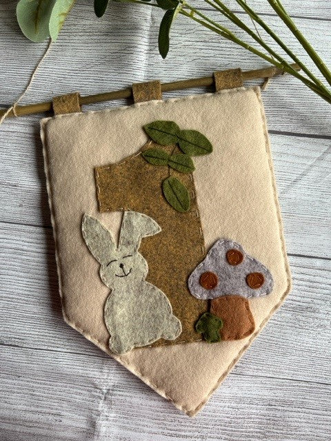 1st Birthday Rabbit Banner Gift