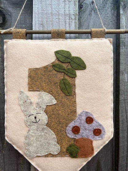 1st Birthday Rabbit Banner Gift