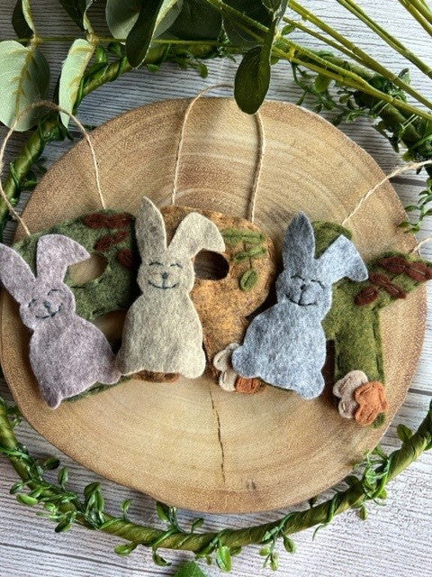 Rabbit & Woodland Themed Initial Hanging Gift