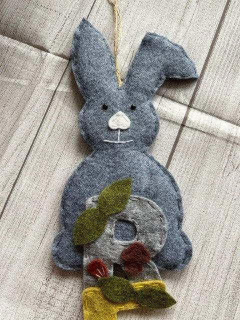 Handmade Personalised Rabbit & Woodland Theme Name Banner