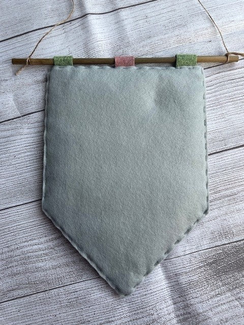 Handmade Felt 'Dream Plan Do' Motivational Hanging Banner