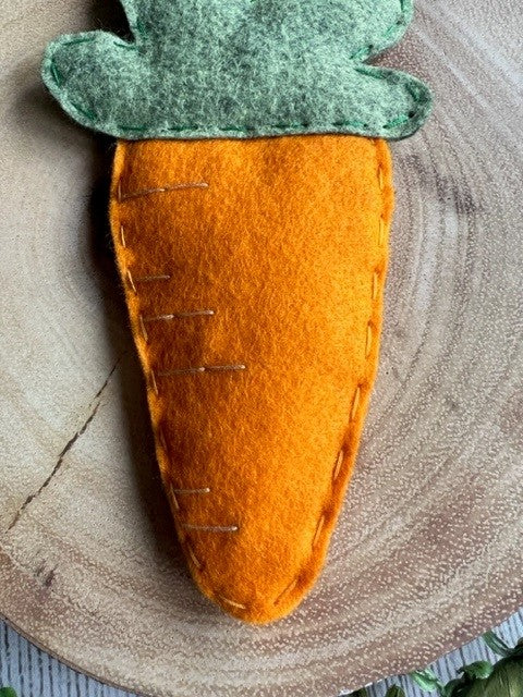 Handmade Felt Easter Carrot Hanging Decoration