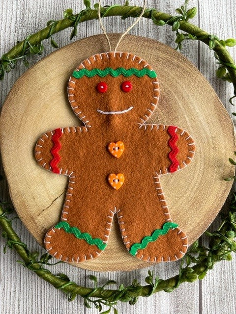 Digital Download Christmas Gingerbread Person PDF Sewing Instructions - Sew Your Own Gingerbread Person