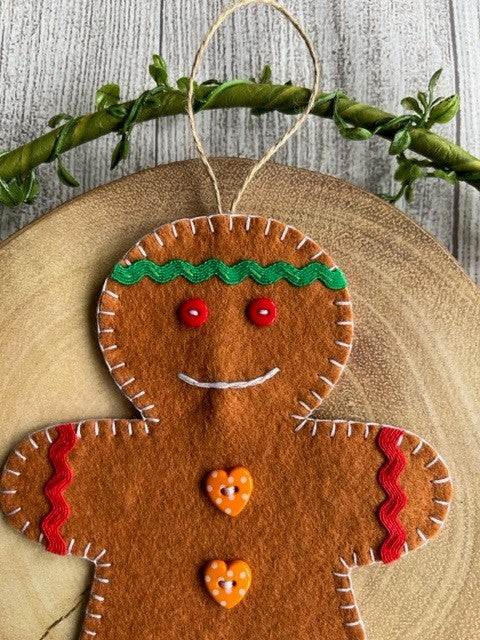 Digital Download Christmas Gingerbread Person PDF Sewing Instructions - Sew Your Own Gingerbread Person