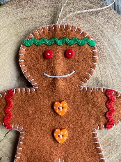 Digital Download Christmas Gingerbread Person PDF Sewing Instructions - Sew Your Own Gingerbread Person