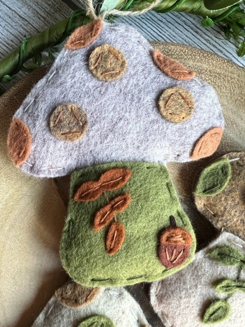 Felt Mushroom Decoration