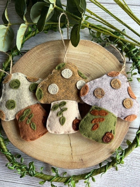 Felt Mushroom Decoration