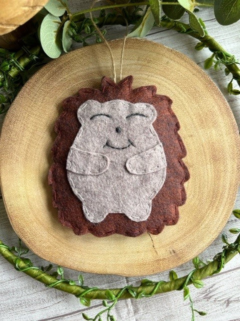 Handmade Cute Felt Hedgehog Hanging Gift