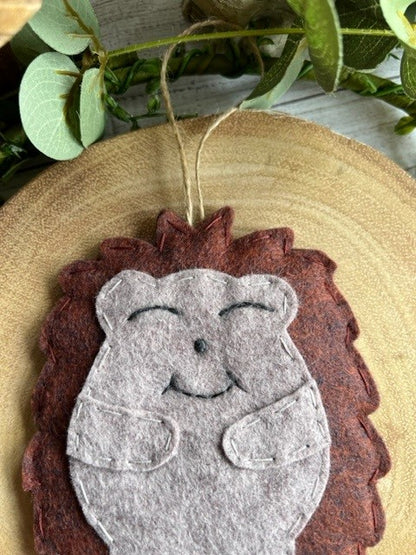 Handmade Cute Felt Hedgehog Hanging Gift