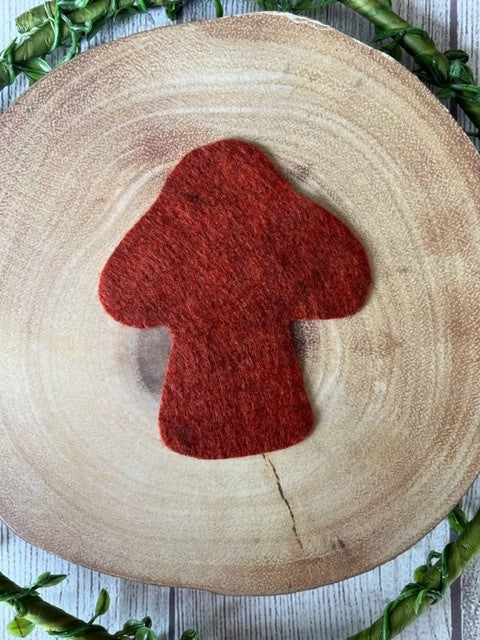 Felt Mushroom Shape Embellishments, Woodland Felt Mushrooms, Embellishments For Crafting, Create Your Own Decorations.