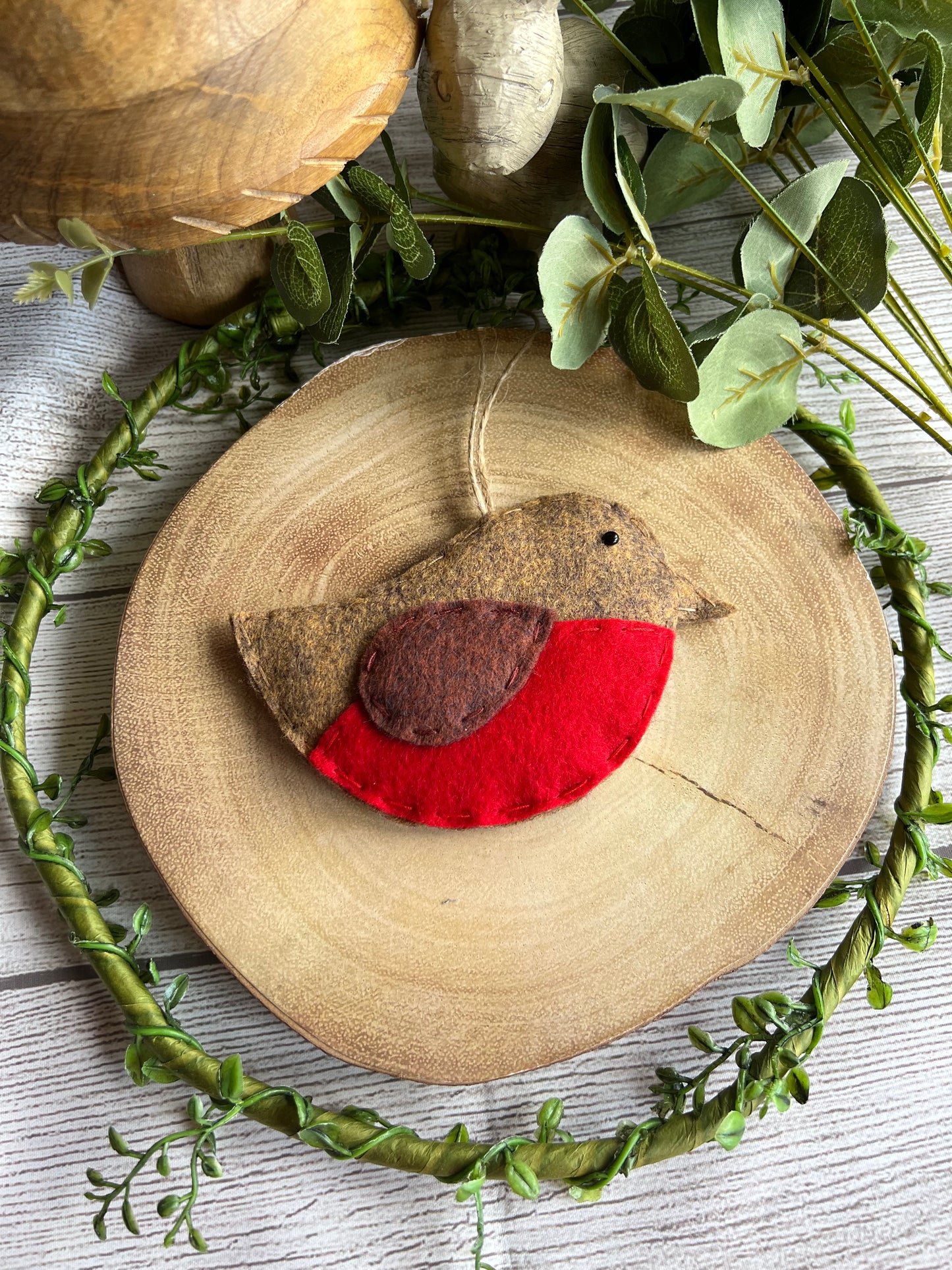 Handmade Cute Felt Robin Hanging Gift Idea