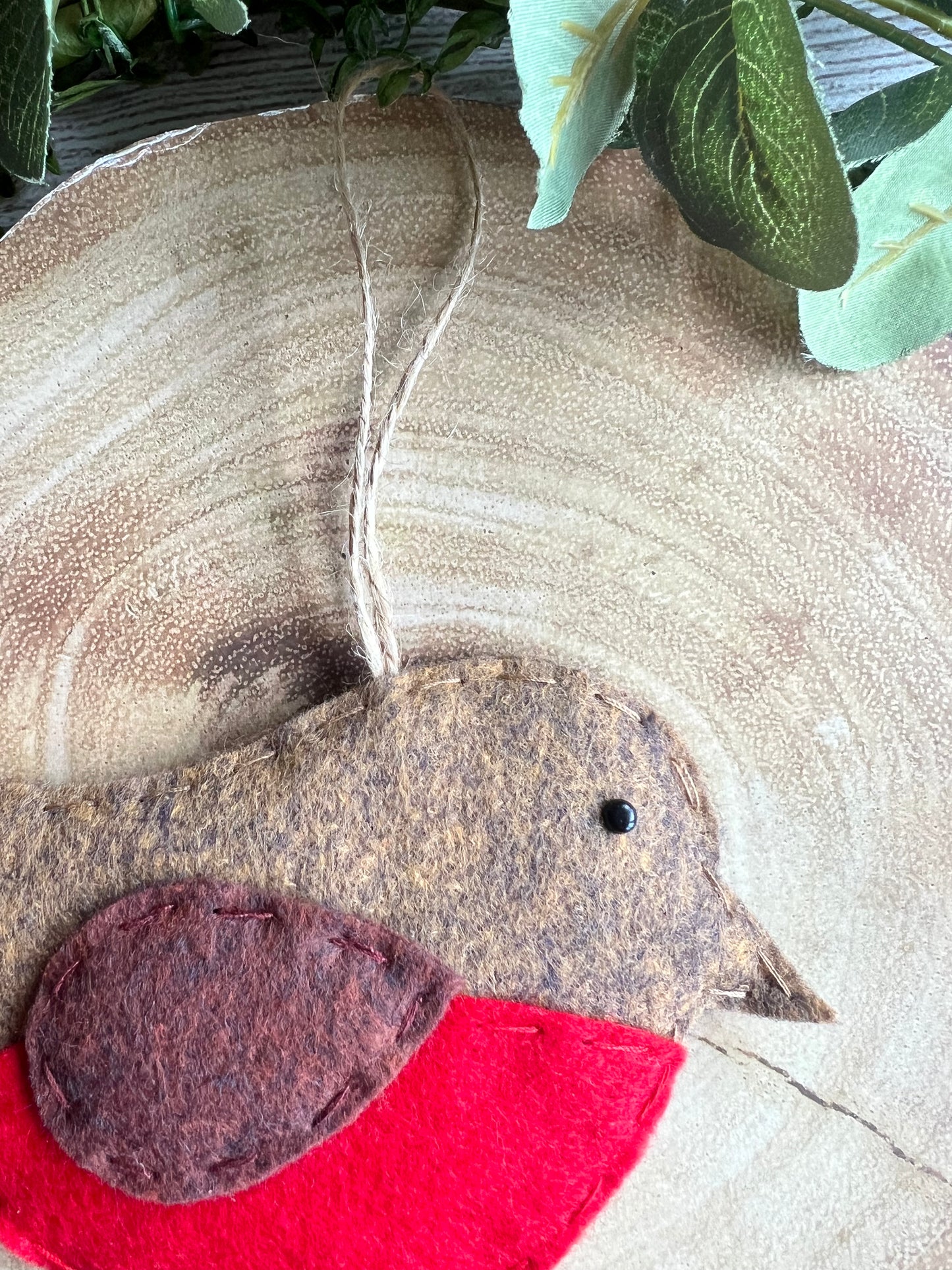 Handmade Cute Felt Robin Hanging Gift Idea