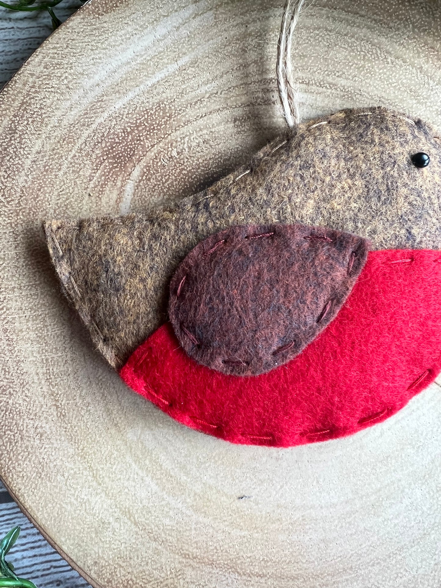 Handmade Cute Felt Robin Hanging Gift Idea