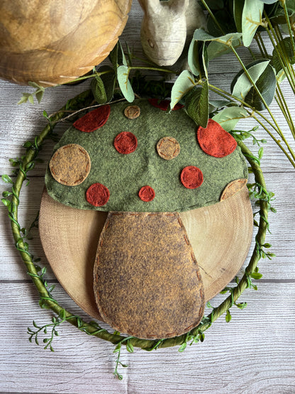 Handmade Beautiful Hanging Felt Large Mushroom