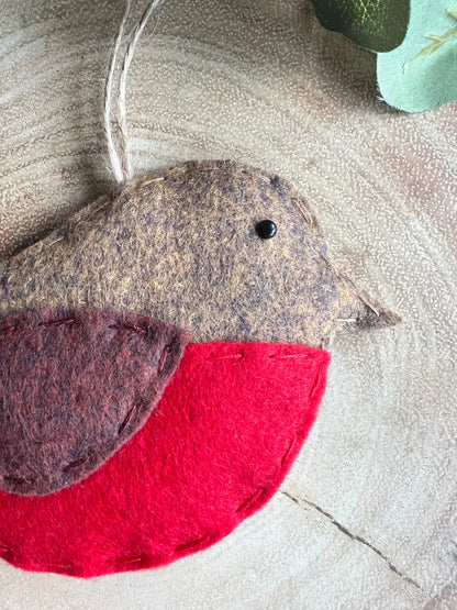 Handmade Cute Felt Robin Hanging Gift Idea