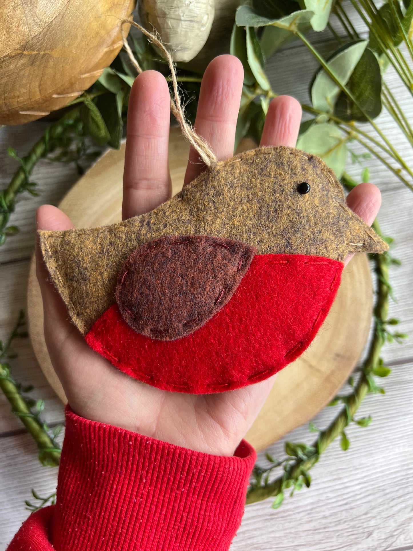 Handmade Cute Felt Robin Hanging Gift Idea