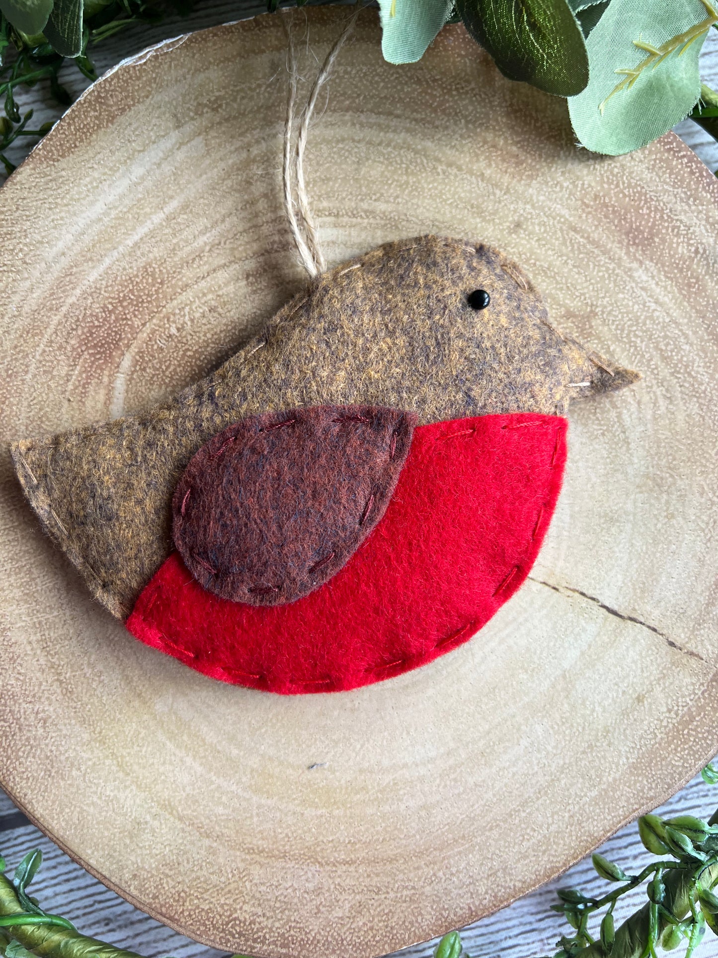 Handmade Cute Felt Robin Hanging Gift Idea